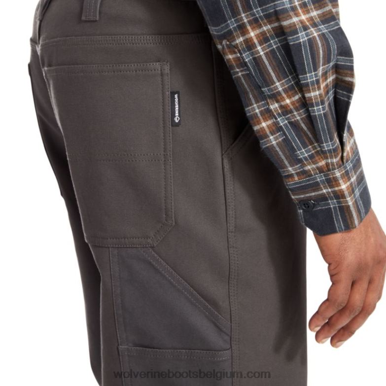 Hommes pantalon duralock steelhead FLPHX322 Wolverine granit