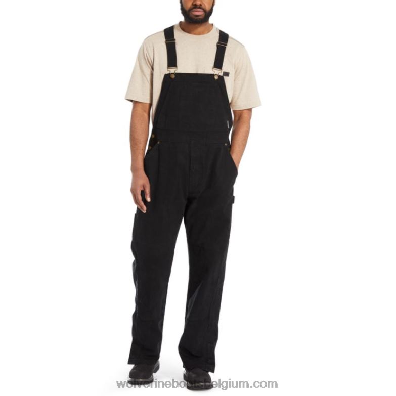 Hommes salopette de canard de scierie FLPHX317 Wolverine noir