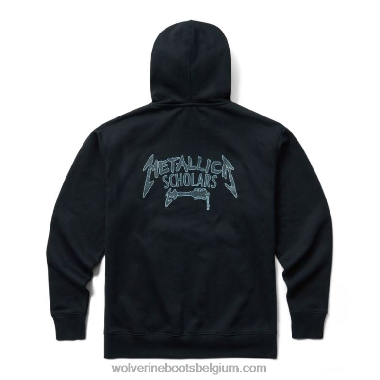 Hommes collection d'érudits de metallica sweat à capuche FLPHX167 Wolverine noir