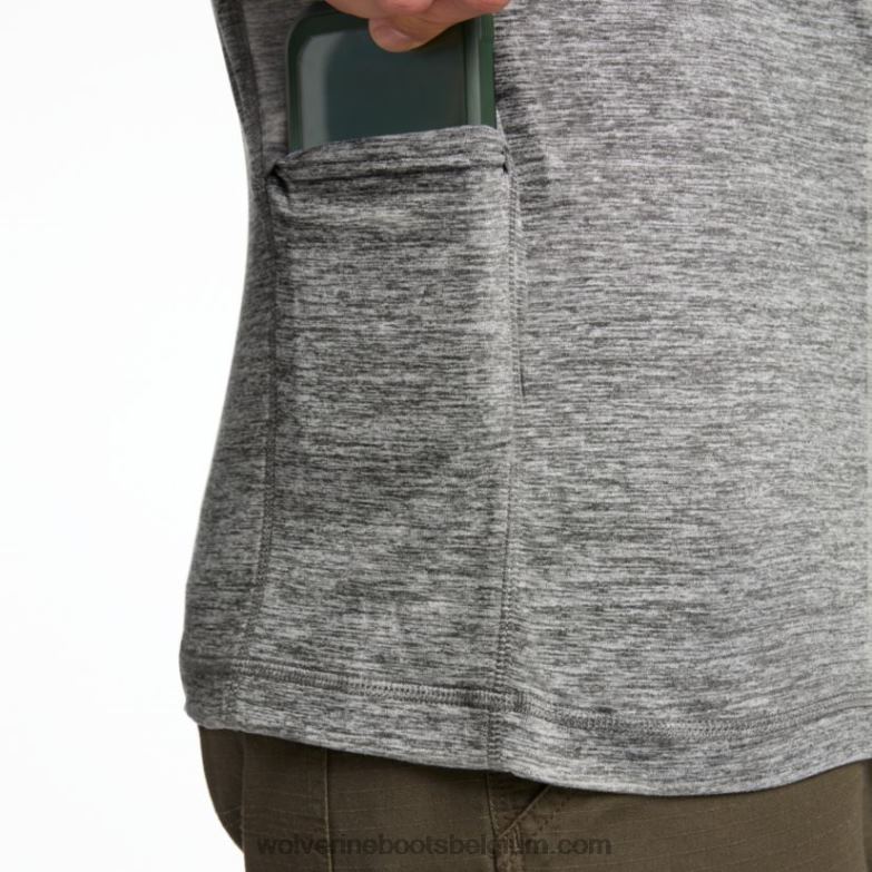 Hommes sun-stop éco 1/2 zip FLPHX312 Wolverine bruyère bronze