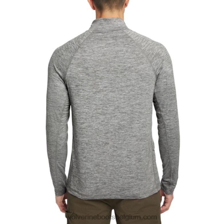 Hommes sun-stop éco 1/2 zip FLPHX312 Wolverine bruyère bronze