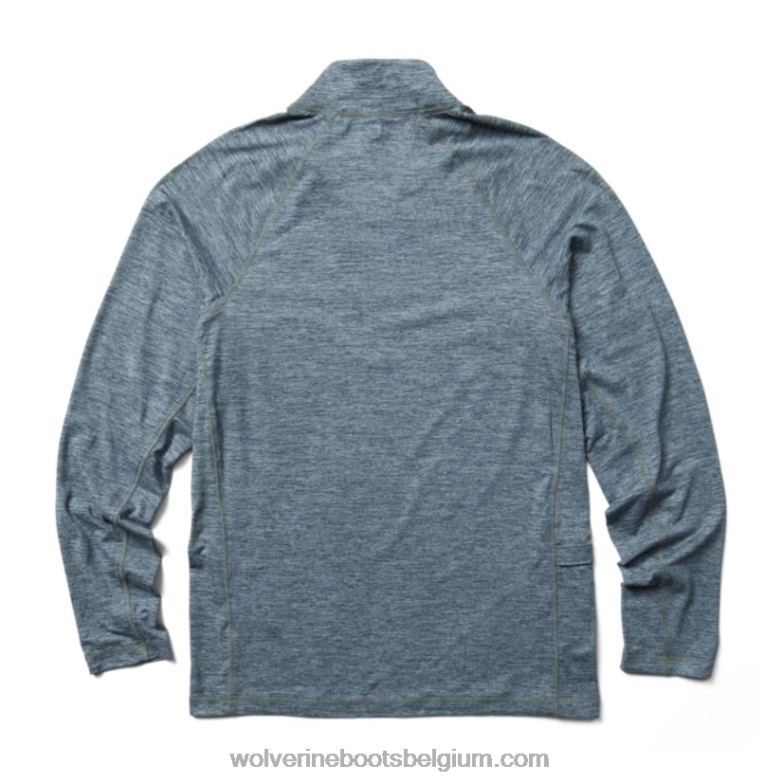 Hommes sun-stop éco 1/2 zip FLPHX313 Wolverine bruyère marine
