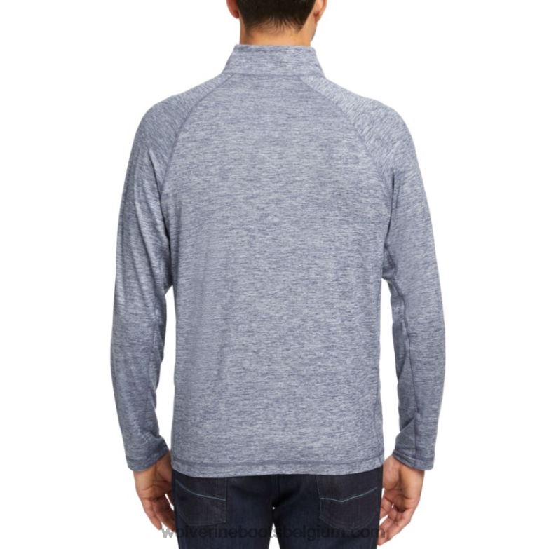 Hommes sun-stop éco 1/2 zip FLPHX313 Wolverine bruyère marine