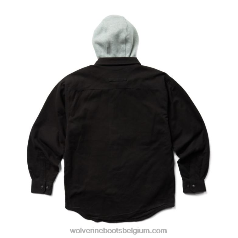 Hommes chemise overman jac FLPHX268 Wolverine noir
