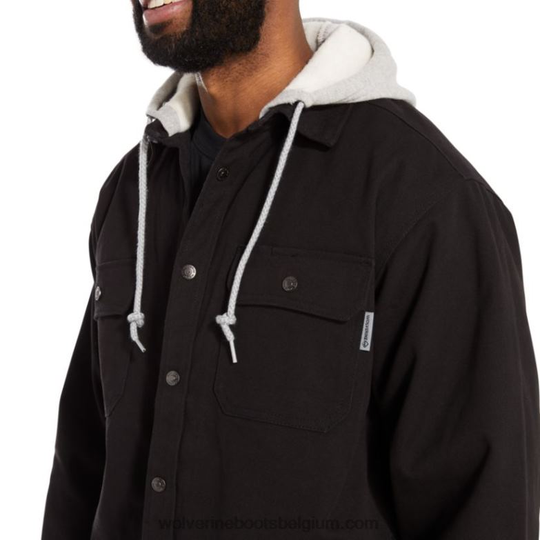 Hommes chemise overman jac FLPHX268 Wolverine noir
