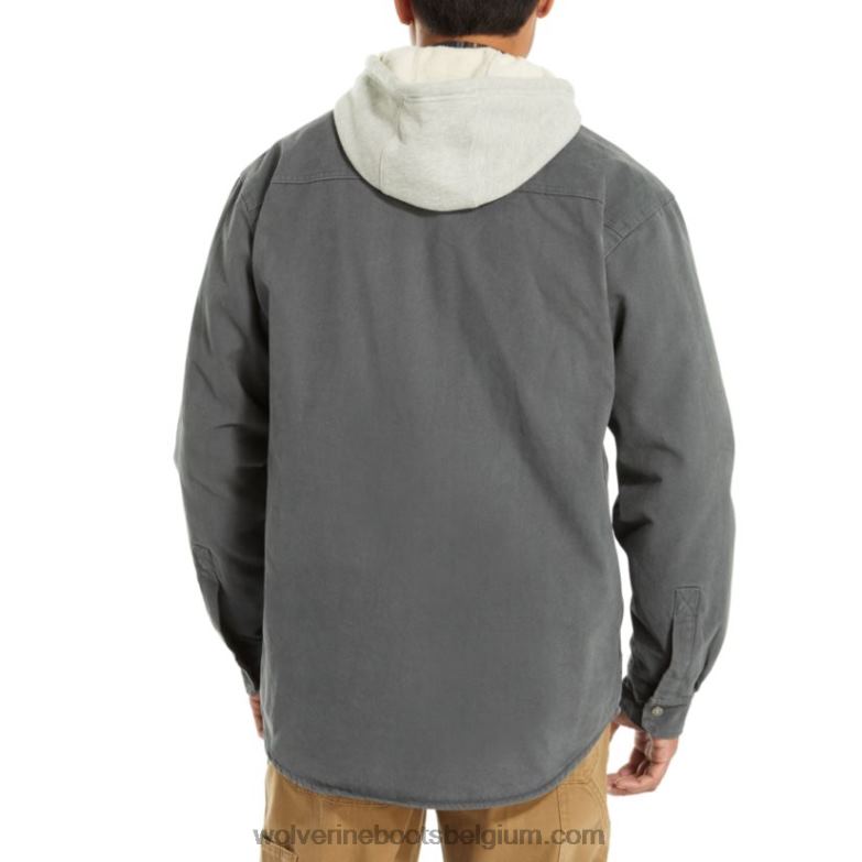 Hommes chemise overman jac FLPHX269 Wolverine granit