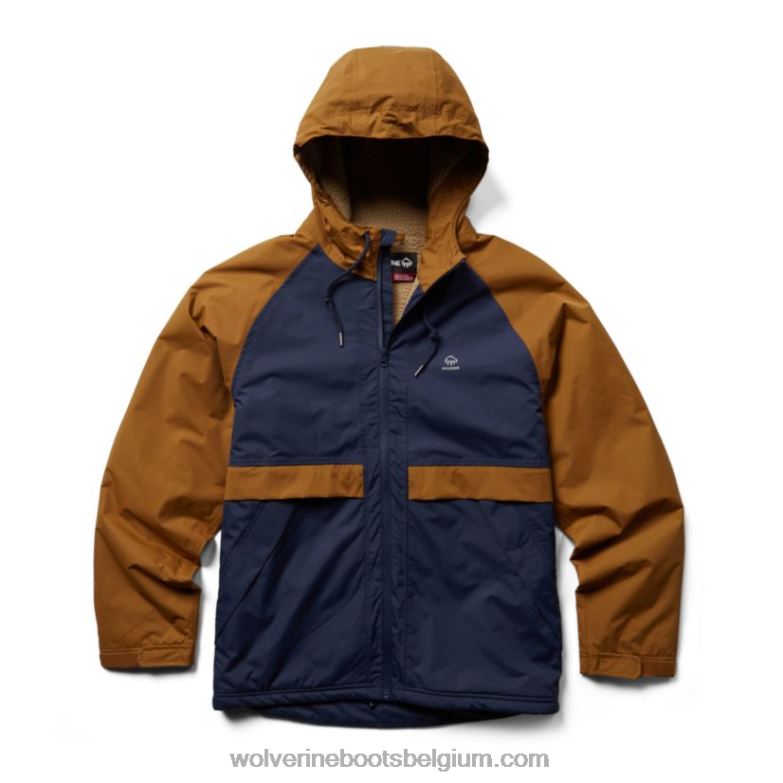 Hommes veste de pluie doublée en sherpa i-90 FLPHX245 Wolverine marine