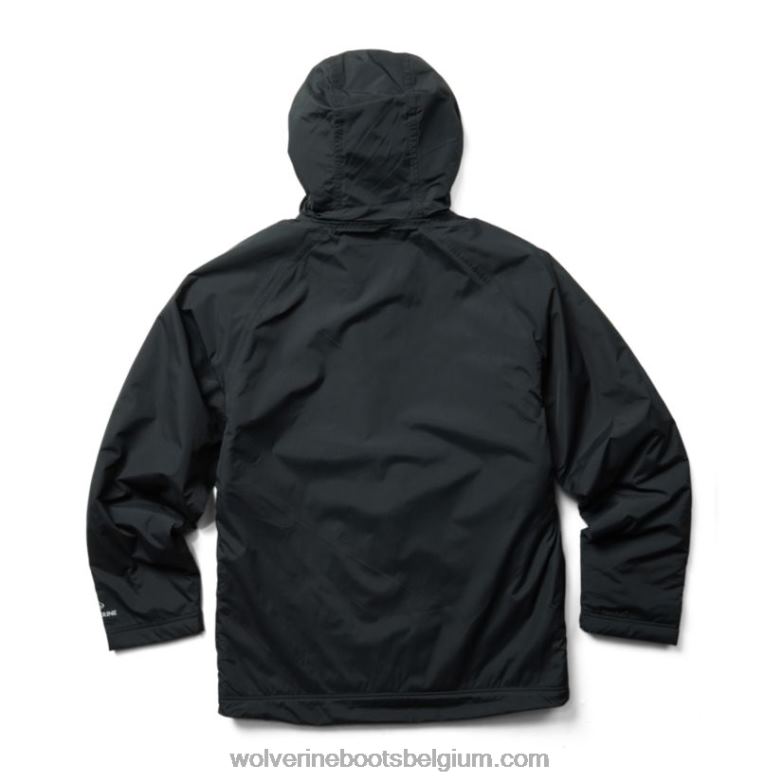 Hommes veste de pluie doublée en sherpa i-90 FLPHX246 Wolverine noir
