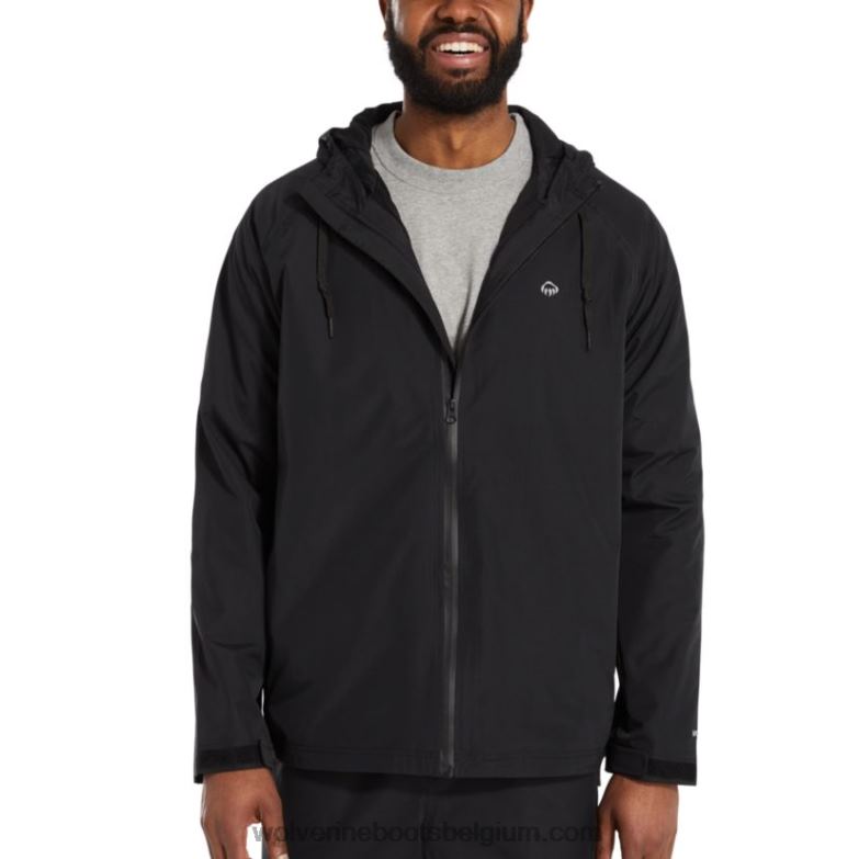 Hommes veste de pluie i-90 FLPHX298 Wolverine noir