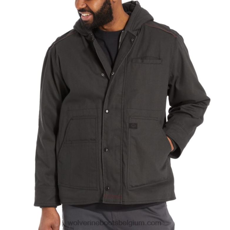 Hommes veste de travail en coton Guardian FLPHX320 Wolverine onyx