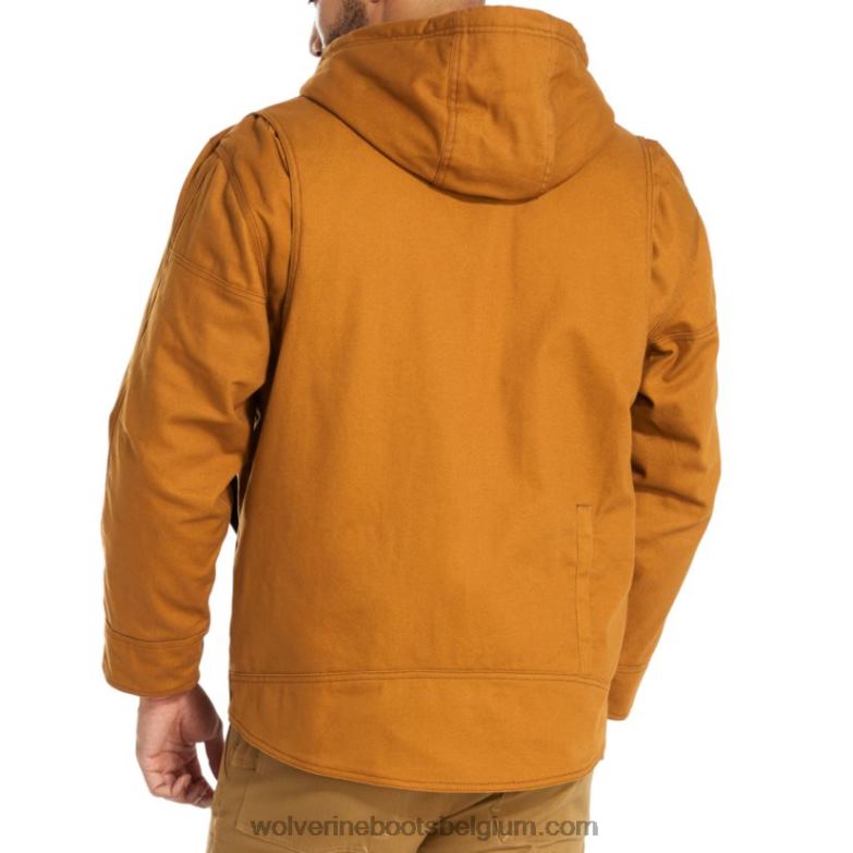Hommes veste de travail en coton Guardian FLPHX321 Wolverine cèdre